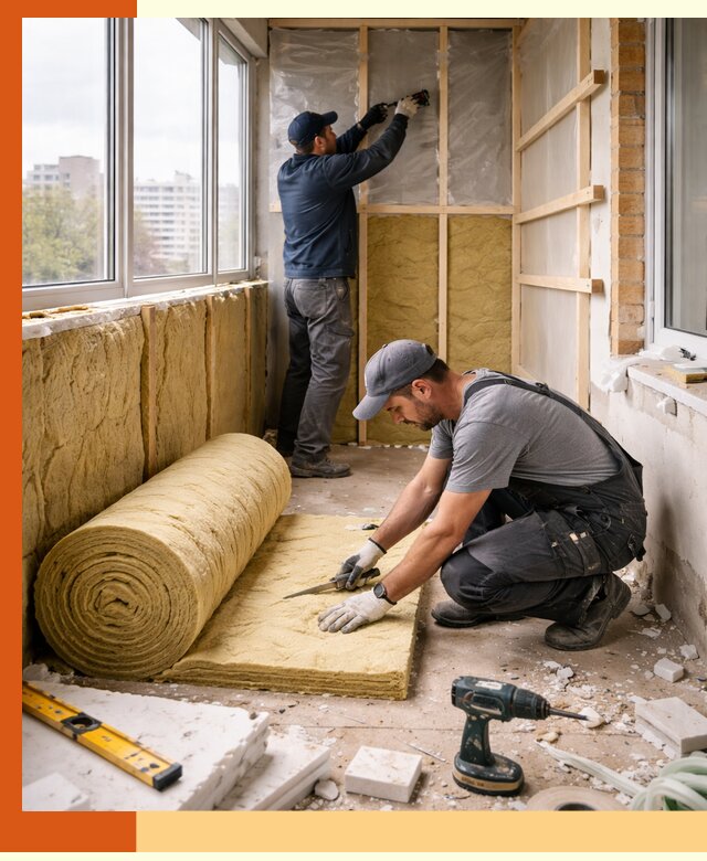 Утепление балкона под ключ в Томске качественно и быстро