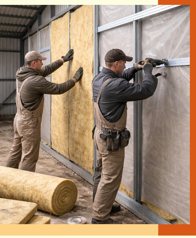 Утепление металлического ангара в Томске от 5190 руб/м2 — услуги под ключ | ТепломастерТмс